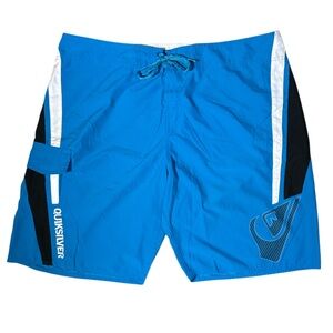 Quiksilver Merged Blue and Black Board Shorts Size 40